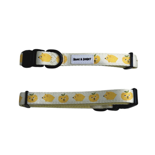 Lemon Adjustable Dog Collar